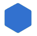 blue hexagon